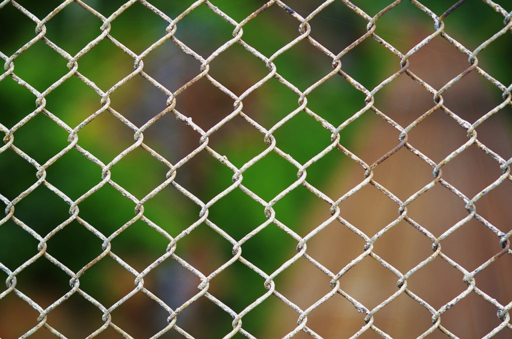 chainlink, fence, chain