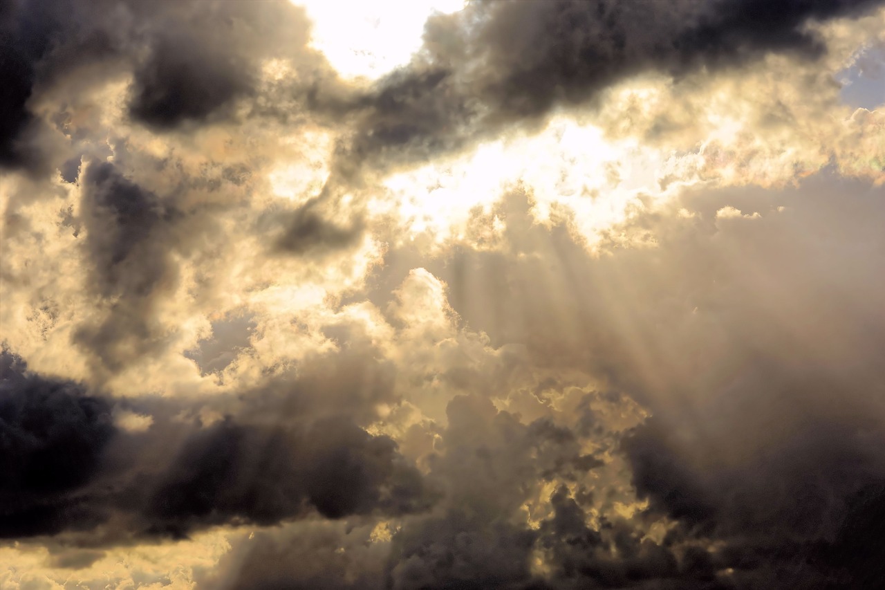 sky, clouds, dark clouds