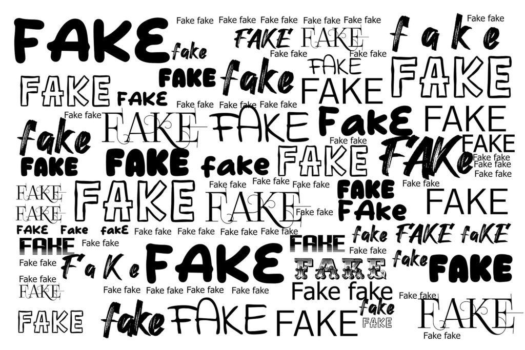 fakes untruth