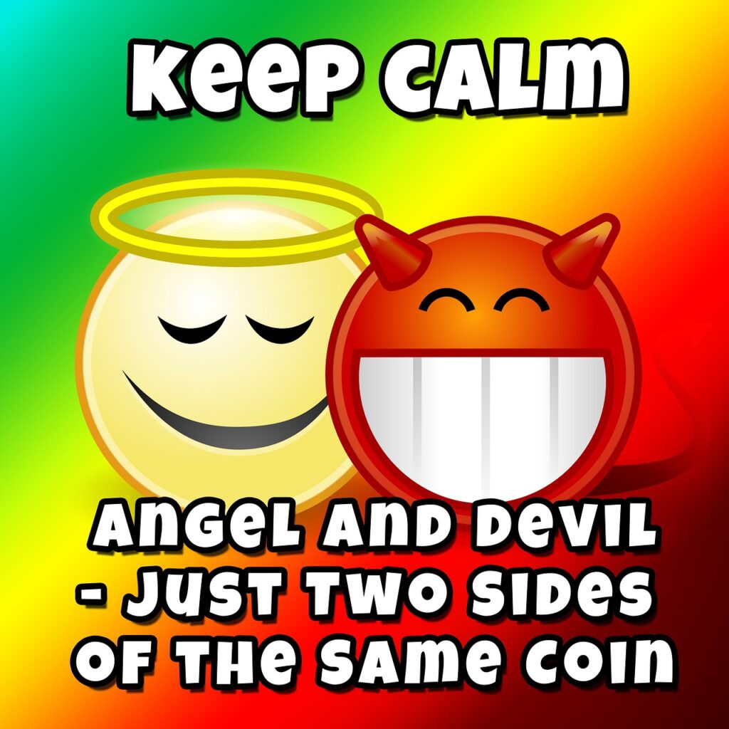 opposites, angel, devil, good, evil, dear, contrary, man, woman, equality, duality, different, difference, unit, to be one, peace, opposites, good, evil, duality, duality, duality, duality, duality, difference, difference, difference